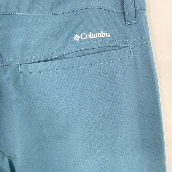 NWT Columbia Pants Womens 8 Blue Convertible Hiking Cargo UPF 40+ Stretch Trail - Picture 9 of 16